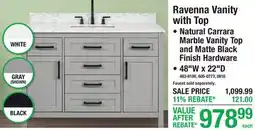 Menards Ravenna Vanity with Top offer