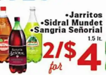 Rio Valley Market Jarritos Sidral Mundet Sangria Señorial offer