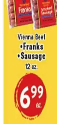 Rio Valley Market Vienna Beef Franks Sausage offer