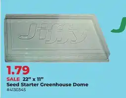 Runnings 22 x 11 Seed Starter Greenhouse Dome offer