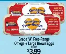 Angelo Caputo's Fresh Market Grade A Free-Range Omega-3 Large Brown Eggs offer