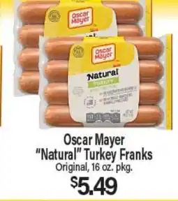 Angelo Caputo's Fresh Market Oscar Mayer Natural Turkey Franks offer