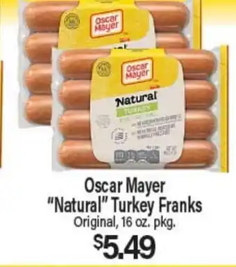 Angelo Caputo's Fresh Market Oscar Mayer Natural Turkey Franks offer