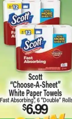 Angelo Caputo's Fresh Market Scott Choose-A-Sheet White Paper Towels offer