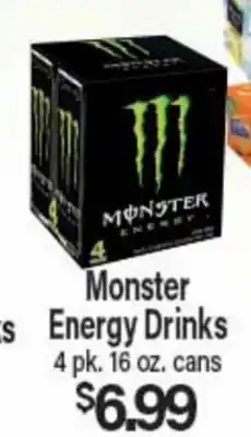 Angelo Caputo's Fresh Market Monster Energy Drinks offer