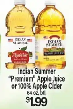 Angelo Caputo's Fresh Market Indian Summer Premium Apple Juice or 100% Apple Cider offer