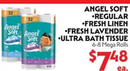 La Chiquita Food Market ANGEL SOFT •REGULAR •FRESH LINEN •FRESH LAVENDER •ULTRA BATH TISSUE offer