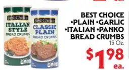La Chiquita Food Market BEST CHOICE BREAD CRUMBS offer