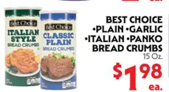La Chiquita Food Market BEST CHOICE BREAD CRUMBS offer