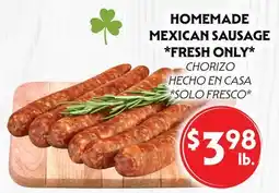 La Chiquita Food Market HOMEMADE MEXICAN SAUSAGE *FRESH ONLY offer