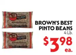 La Chiquita Food Market BROWN'S BEST PINTO BEANS offer