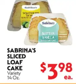 La Chiquita Food Market SABRINA'S SLICED LOAF CAKE offer