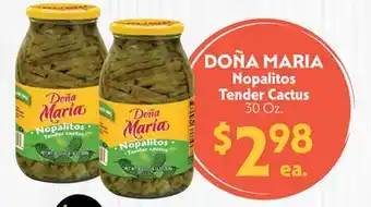 La Chiquita Food Market DOÑA MARIA Nopalitos Tender Cactus offer