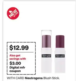 CVS Neutrogena Blush Stick offer