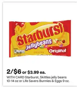 CVS Starburst, Skittles jelly beans 10-14 oz or Life Savers Bunnies & Eggs 9 oz offer