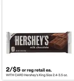 CVS Hershey's King Size offer