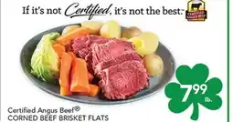 Pete's Fresh Market Certified Angus Beef CORNED BEEF BRISKET FLATS offer