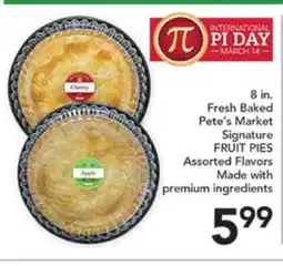 Pete's Fresh Market Fresh Baked Pete's Market Signature FRUIT PIES offer