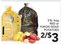 Pete's Fresh Market 3 lb. bag RED or YUKON GOLD POTATOES offer