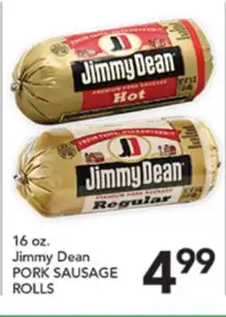 Pete's Fresh Market 16 oz. Jimmy Dean PORK SAUSAGE ROLLS offer