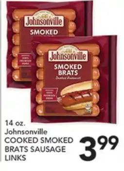 Pete's Fresh Market Johnsonville COOKED SMOKED BRATS SAUSAGE LINKS offer