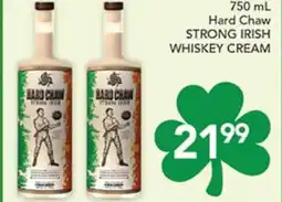 Pete's Fresh Market 750 mL Hard Chaw STRONG IRISH WHISKEY CREAM offer