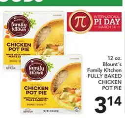 Pete's Fresh Market 12 oz. Blount's Family Kitchen FULLY BAKED CHICKEN POT PIE offer