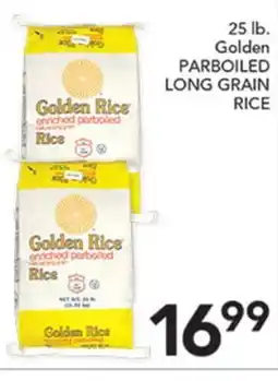 Pete's Fresh Market 25 lb. Golden PARBOILED LONG GRAIN RICE offer