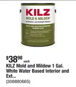 The Home Depot KILZ Mold and Mildew 1 Gal. White Water Based Interior and Exterior Primer, Sealer and Stain-Blocker offer