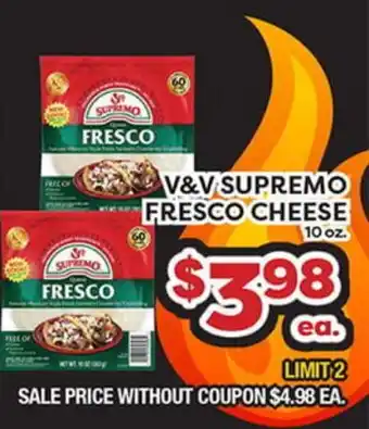 Torres Supermercado V&V SUPREMO FRESCO CHEESE offer