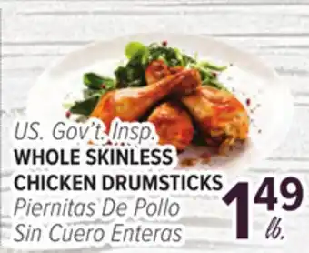 Cermak Fresh Market U.S. Gov't Insp. WHOLE SKINLESS CHICKEN DRUMSTICKS offer