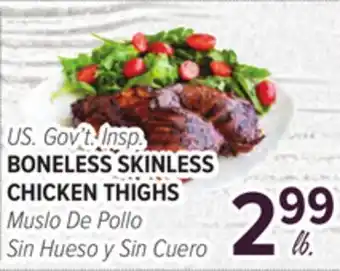 Cermak Fresh Market US. Gov't Insp. BONELESS SKINLESS CHICKEN THIGHS offer