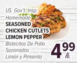 Cermak Fresh Market US. Gov't. Insp. Homemade SEASONED CHICKEN CUTLETS LEMON PEPPER offer