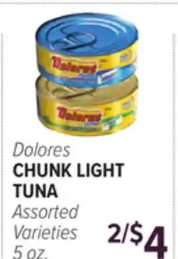 Cermak Fresh Market Dolores CHUNK LIGHT TUNA offer
