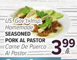 Cermak Fresh Market U.S. Gov't. Insp. Homemade SEASONED PORK AL PASTOR offer