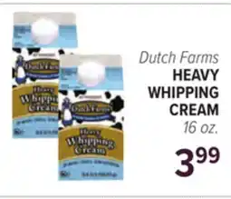 Cermak Fresh Market Dutch Farms HEAVY WHIPPING CREAM offer
