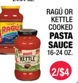 Carnicerias Jimenez RAGÚ OR KETTLE COOKED PASTA SAUCE offer