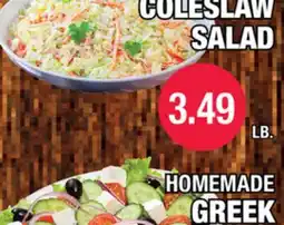 Carnicerias Jimenez coleslaw salad offer
