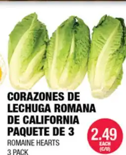 Carnicerias Jimenez CORAZONES DE LECHUGA ROMANA DE CALIFORNIA PAQUETE DE 3 offer