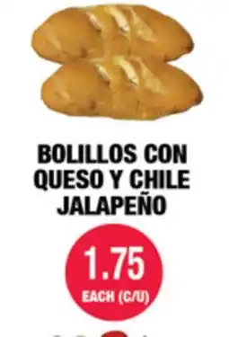 Carnicerias Jimenez BOLILLOS CON QUESO Y CHILE JALAPEÑO offer