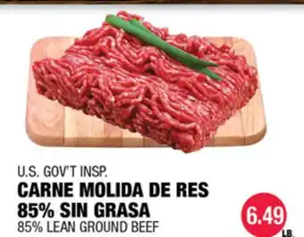 Carnicerias Jimenez CARNE MOLIDA DE RES 85% SIN GRASA offer