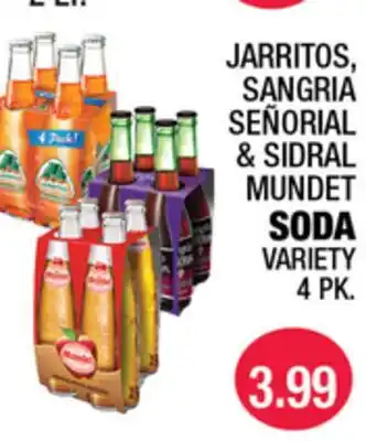 Carnicerias Jimenez JARritos, Sangria Señorial & Sidral Mundet Soda offer
