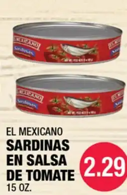 Carnicerias Jimenez EL MEXICANO SARDINAS EN SALSA DE TOMATE offer