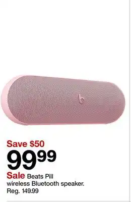 Target Beats Pill wireless Bluetooth speaker offer