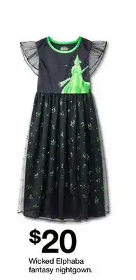 Target Wicked Elphaba fantasy nightgown offer