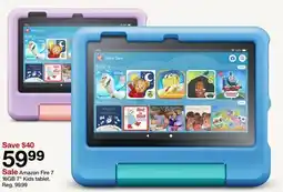 Target Amazon Fire 7 16GB 7 Kids tablet offer