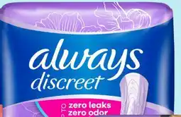 Target Always Discreet 45-ct. women's incontinence pads offer