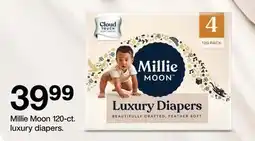 Target Millie Moon 120 - ct. luxury diapers offer