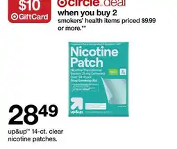 Target up&up 14-ct. clear nicotine patches offer