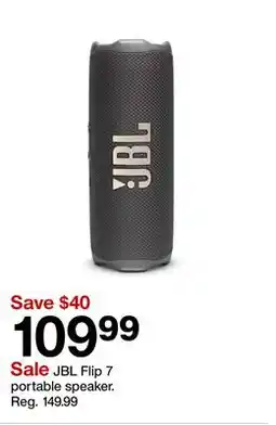 Target JBL Flip 7 portable speaker offer